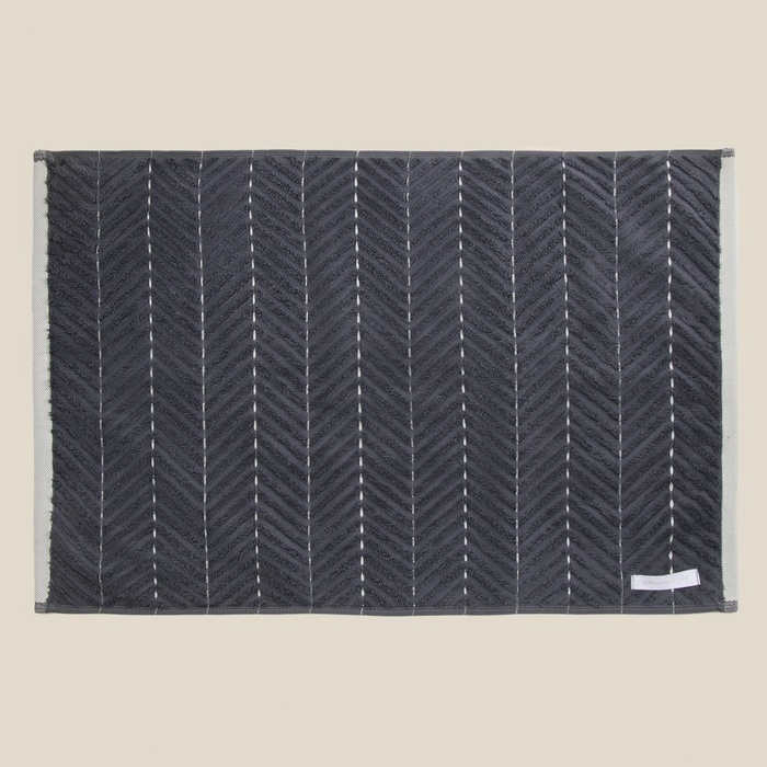 Коврик махровый SL HOME: Lines Коврик махровый SL HOME: Lines "Гри Сандре" 50х70 см, 100% хлопок, 750 г/м2