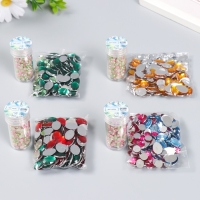 Декор "Градиент розово-зелёный" d=4 мм 10г 200 шт 5х2,5 см МИКС Декор "Градиент розово-зелёный" d=4 мм 10г 200 шт 5х2,5 см МИКС