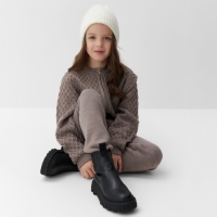 Брюки детские MINAKU, цвет коричневый, рост 110 см Брюки детские MINAKU, цвет коричневый, рост 110 см