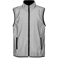 Жилет двусторонний Manifest из светоотражающей ткани, серый, размер M/L