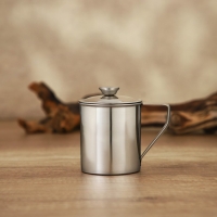 Кружка из нержавеющей стали Доляна «Индия» «Тарун», 300 мл, 11×7,7×10 см, с крышкой Кружка из нержавеющей стали Доляна «Индия» «Тарун», 300 мл, 11×7,7×10 см, с крышкой