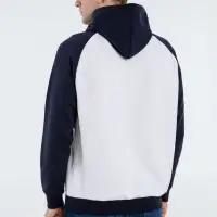 Толстовка унисекс Seattle белая с темно-синим, размер S