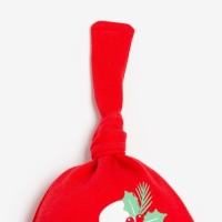 Чепчик (шапочка) Крошка Я &laquo;Мой первый НГ&raquo;, цвет красный, размер 40