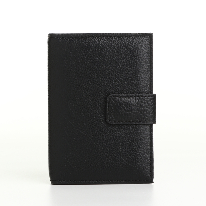 Обложка 2 в 1, для автодокументов и паспорта на магните, цвет чёрный Обложка 2 в 1, для автодокументов и паспорта на магните, цвет чёрный