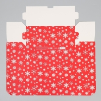 Коробка подарочная новогодняя складная &laquo;Дедушка Мороз&raquo;, 25 х 25 х 10 см, Новый год