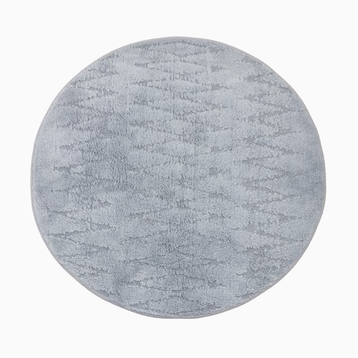 Ковер Этель "Zig-Zag" &Oslash; 100 см, серый,  70% хлопок, 30% п/э, 1500 г/м2