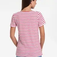 Футболка женская Grand Granat New, белая с красным, размер XS