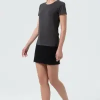 Футболка женская Regent Fit Women черный меланж, размер XXL
