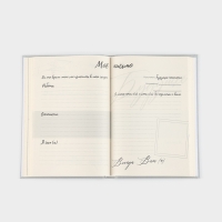 Интервью планинг А5, 144 листа, твердая обложка, текстиль &laquo;Серый&raquo;