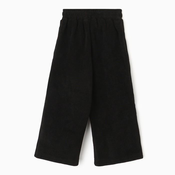 Брюки для девочек, НАЧЁС, цвет чёрный, рост 116-122 см