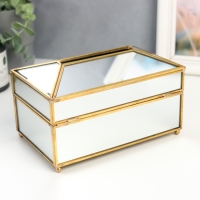 Сувенир стекло салфетница "Зеркальные грани" 12,5х12х19,5 см Сувенир стекло салфетница "Зеркальные грани" 12,5х12х19,5 см