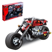 Конструктор с инерционным механизмом &laquo;Мотоцикл&raquo;, 262 детали