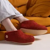 Домашние валенки Cant, красно-коричневые (терракот), размер 44