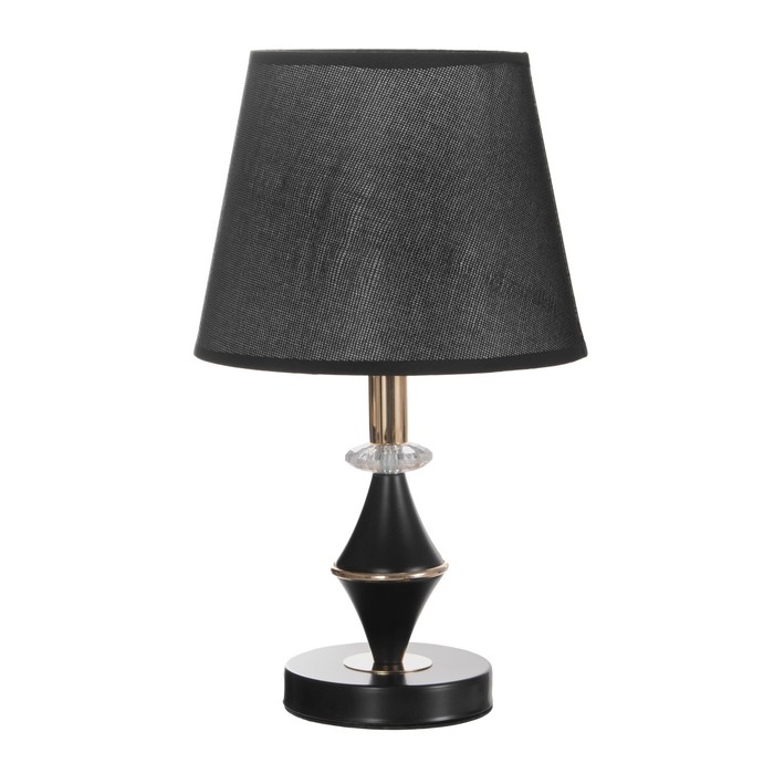 Лампа настольная "Чаро" 1х40Вт Е27 черный 21х21х37см
