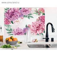 Наклейка виниловая для кухни &laquo;Пионы&raquo;, интерьерная, 60 х 90 см