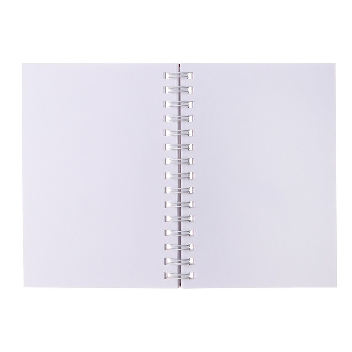 Скетчбук А5, 80 листов на гребне по длинной стороне "Мрамор", твёрдая обложка, блок 100 г/м&sup2;