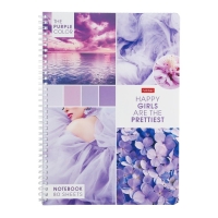 Тетрадь A4, 80 листов в клетку на гребне "Калейдоскоп Моментов", обложка мелованный картон, блок 65 г/м2, 4В МИКС Тетрадь A4, 80 листов в клетку на гребне "Калейдоскоп Моментов", обложка мелованный картон, блок 65 г/м2, 4В МИКС