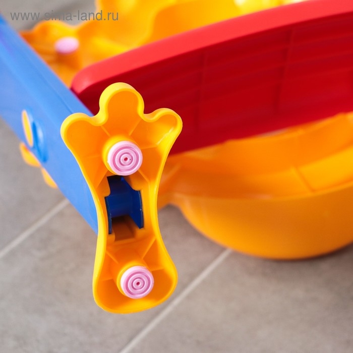 Детское сиденье на унитаз со ступенькой &laquo;Помощник малыша&raquo;, с ручками, цветное