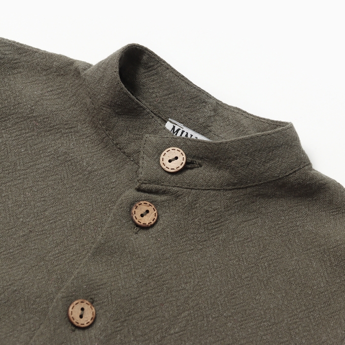 Комплект для мальчика (рубашка, брюки) MINAKU, цвет зеленый, рост 68-74