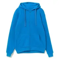 Толстовка на молнии с капюшоном Siverga Heavy 2.0, бирюзовая, размер 4XL