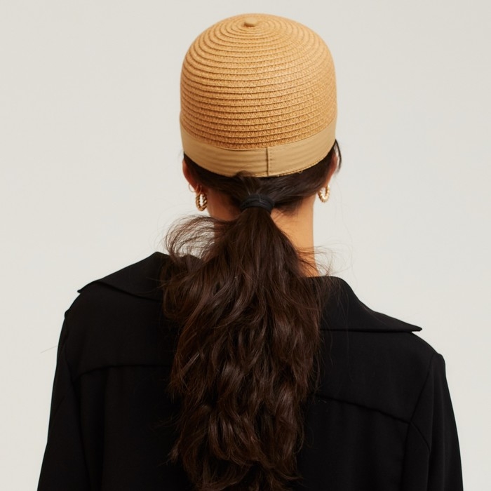 Кепка женская плетеная MINAKU цвет коричневый, размер 56-58 Кепка женская плетеная MINAKU цвет коричневый, размер 56-58