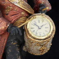 Сувенир полистоун "Английский шарж-Бульдог барабанщик с часами" 39х12х14,5 см Сувенир полистоун "Английский шарж-Бульдог барабанщик с часами" 39х12х14,5 см