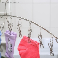Сушилка для белья Доляна, 10 прищепок, 45&times;1&times;19 см