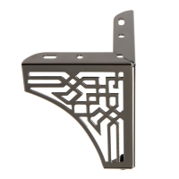 Опора мебельная CAPPIO резная OP01, h=130 мм.10,5*10,5, цвет глянцевый черный Опора мебельная CAPPIO резная OP01, h=130 мм.10,5*10,5, цвет глянцевый черный