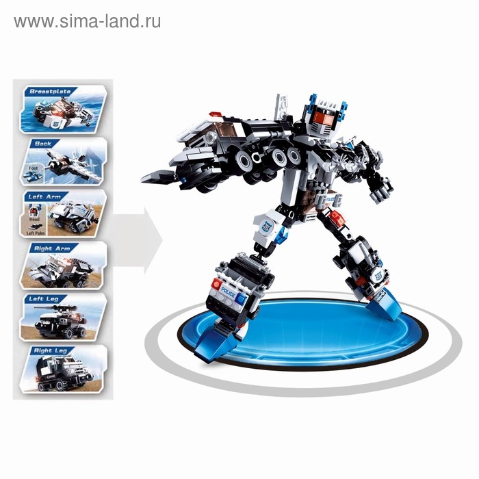 Конструктор &laquo;Страж полиции&raquo;, 51-74 детали, МИКС