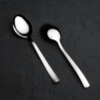 Ложка столовая «Торжество», длина 19,7 см, толщина 2 мм, цвет серебряный Ложка столовая «Торжество», длина 19,7 см, толщина 2 мм, цвет серебряный