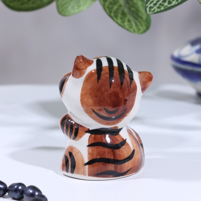 Сувенир "Кот Ласка", гжель, цвет