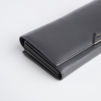 Кошелёк женский на магните, цвет серый