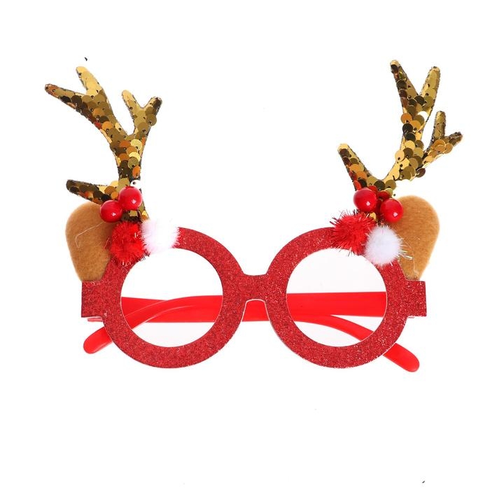 Карнавальные очки &laquo;Рожки&raquo;, цвета МИКС