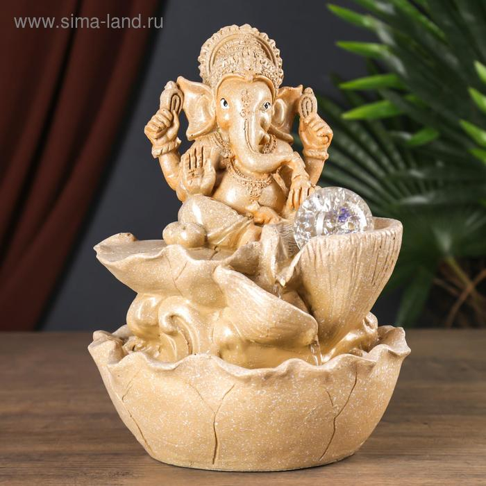 Фонтан Фонтан "Ганеша" бежевый мрамор 30х20 см