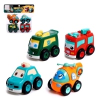 Набор машинок &laquo;Город&raquo;, инерционные, 4 шт.