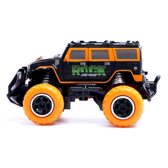 Джип радиоуправляемый &laquo;Граффити&raquo;, работает от батареек, цвет оранжевый