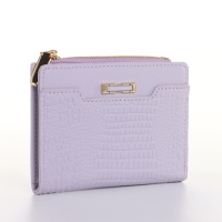Кошелёк женский на кнопке, цвет сиреневый Кошелёк женский на кнопке, цвет сиреневый