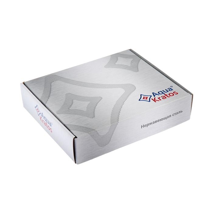 Смеситель для раковины AquaKratos АК11203, однорычажный, без подводки, нержавеющая сталь Смеситель для раковины AquaKratos АК11203, однорычажный, без подводки, нержавеющая сталь