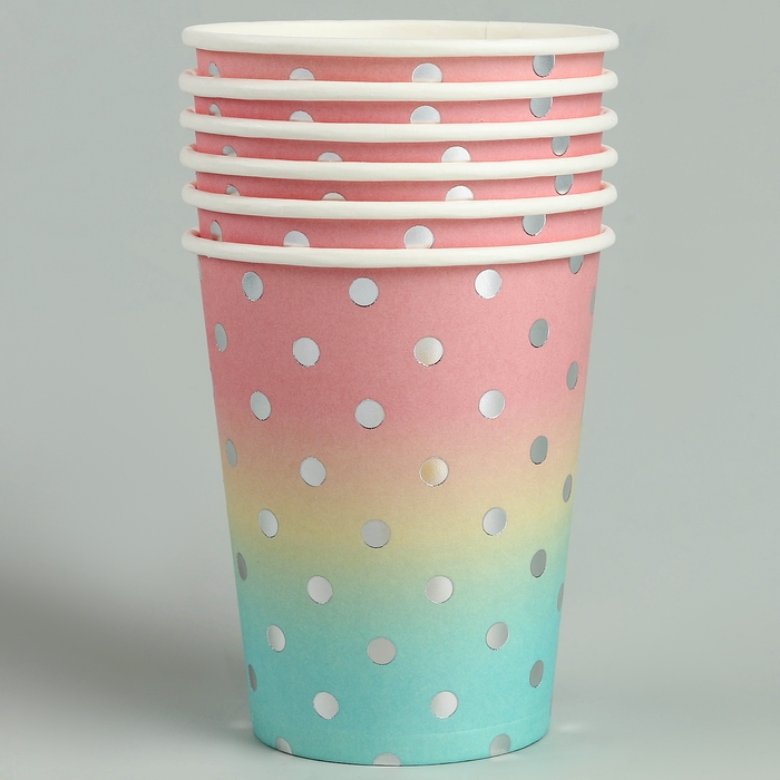 Стаканы бумажные «Летние краски», 6 шт Стаканы бумажные «Летние краски», 6 шт