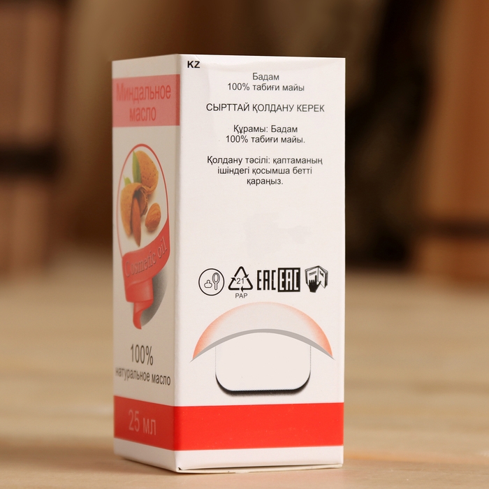 Жирное масло Жирное масло "Миндаль", 100% натуральное, 25 мл