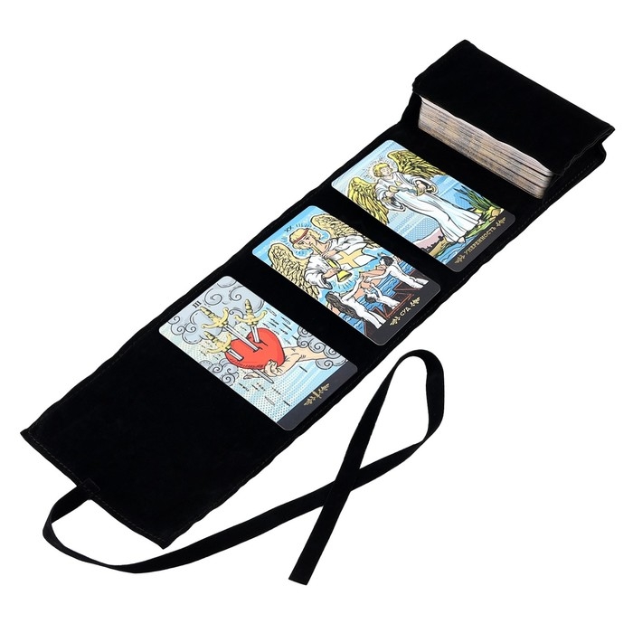 Мешочек для карт &laquo;Солнце&raquo;, бархатный, 14х40 см