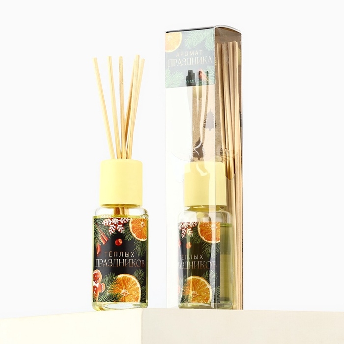 Аромадиффузор ароматический палочки &laquo;Новогодняя коллекция: Новогодний&raquo;, микс, 30 мл.
