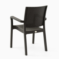 Набор садовой мебели: 2 кресла + стол, коричневый Набор садовой мебели: 2 кресла + стол, коричневый