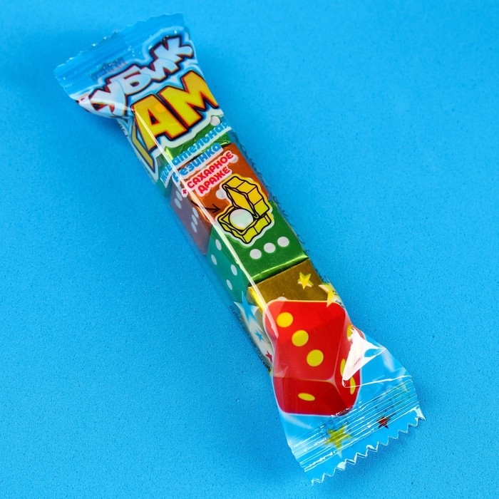 Жевательные резинки &laquo;Кубики судьбы&raquo; в форме игрального кубика, 14 г.