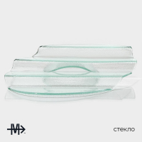 Блюдо стеклянное сервировочное Magistro &laquo;Авис&raquo;, 4 ступени, 31&times;45&times;12,5 см