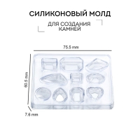 Силиконовый молд для эпоксидной смолы &laquo;Драгоценные камни&raquo;