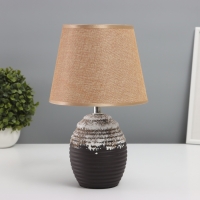 Лампа настольная "Конг" 1х40Вт Е14 коричневый 19,5х19,5х34см Лампа настольная "Конг" 1х40Вт Е14 коричневый 19,5х19,5х34см