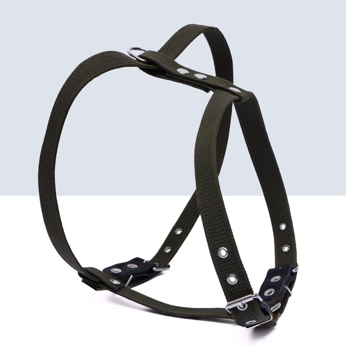 Шлейка брезентовая Шлейка брезентовая "Прогулочная", 2,5 см, ОШ 46-58 см, ОГ 78-85 см