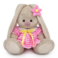 Мягкая игрушка &laquo;Зайка Ми&raquo;, в платье из жатой ткани, 15 см