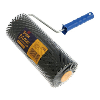 Валик игольчатый ТУНДРА, 300 мм, высота иглы 28 мм